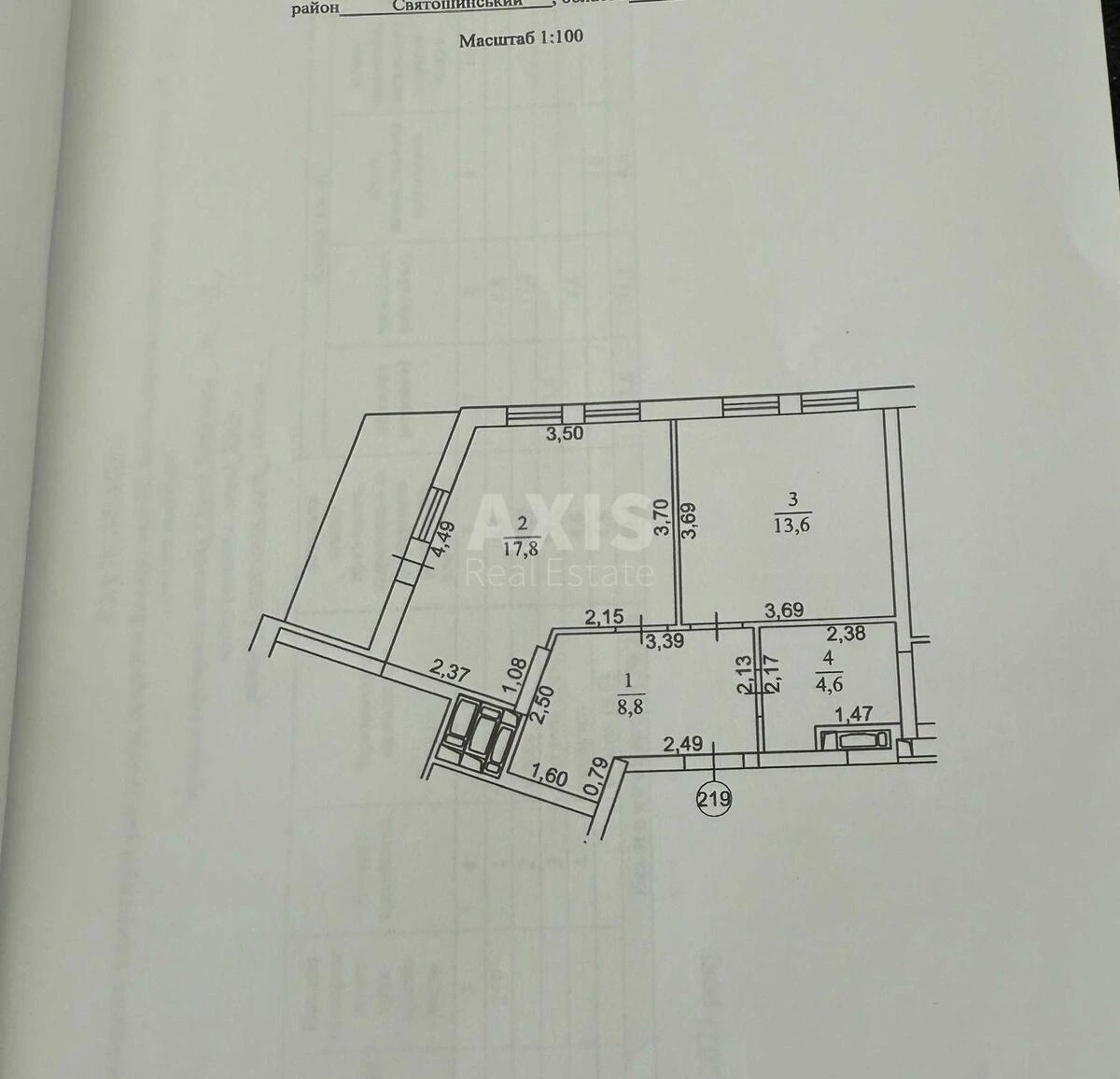 1k apartment vul. Olesja Berdnyka 1Д6619918