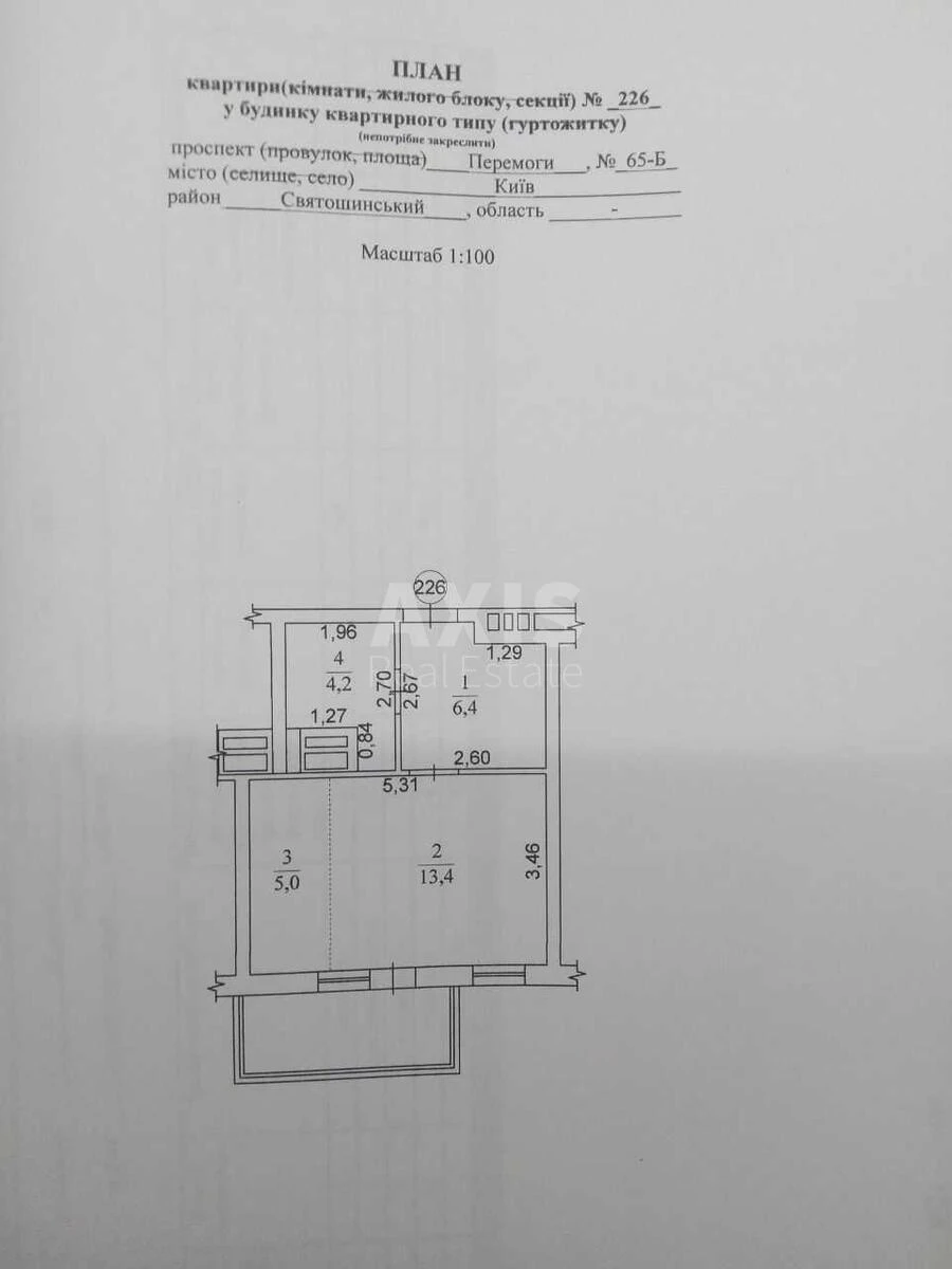 1к квартира пр-т Берестейский 65Б6460320
