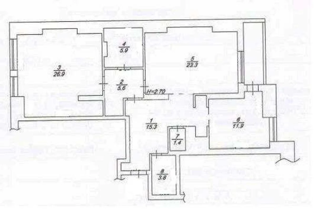 2k apartment vul. Ahmatovoi' Anny 22696355