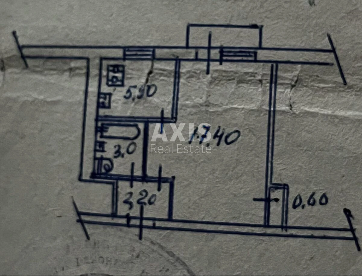 1k apartment vul. Oleksandra Lazarevskoho 1708299