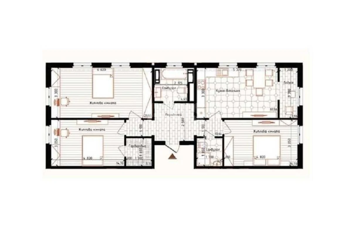 3к квартира ул. Михаила Максимовича 24453825