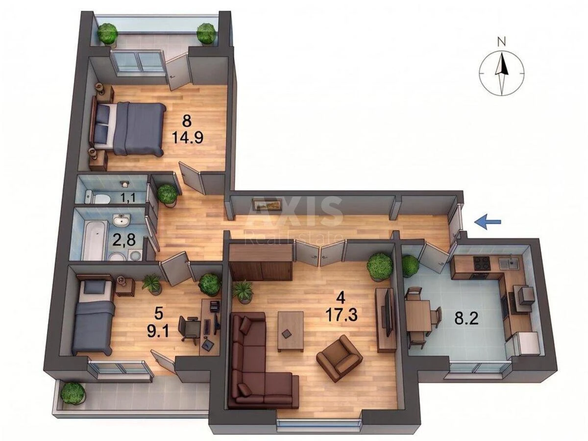 3k apartment pr-t Obolons'kyj 34717955