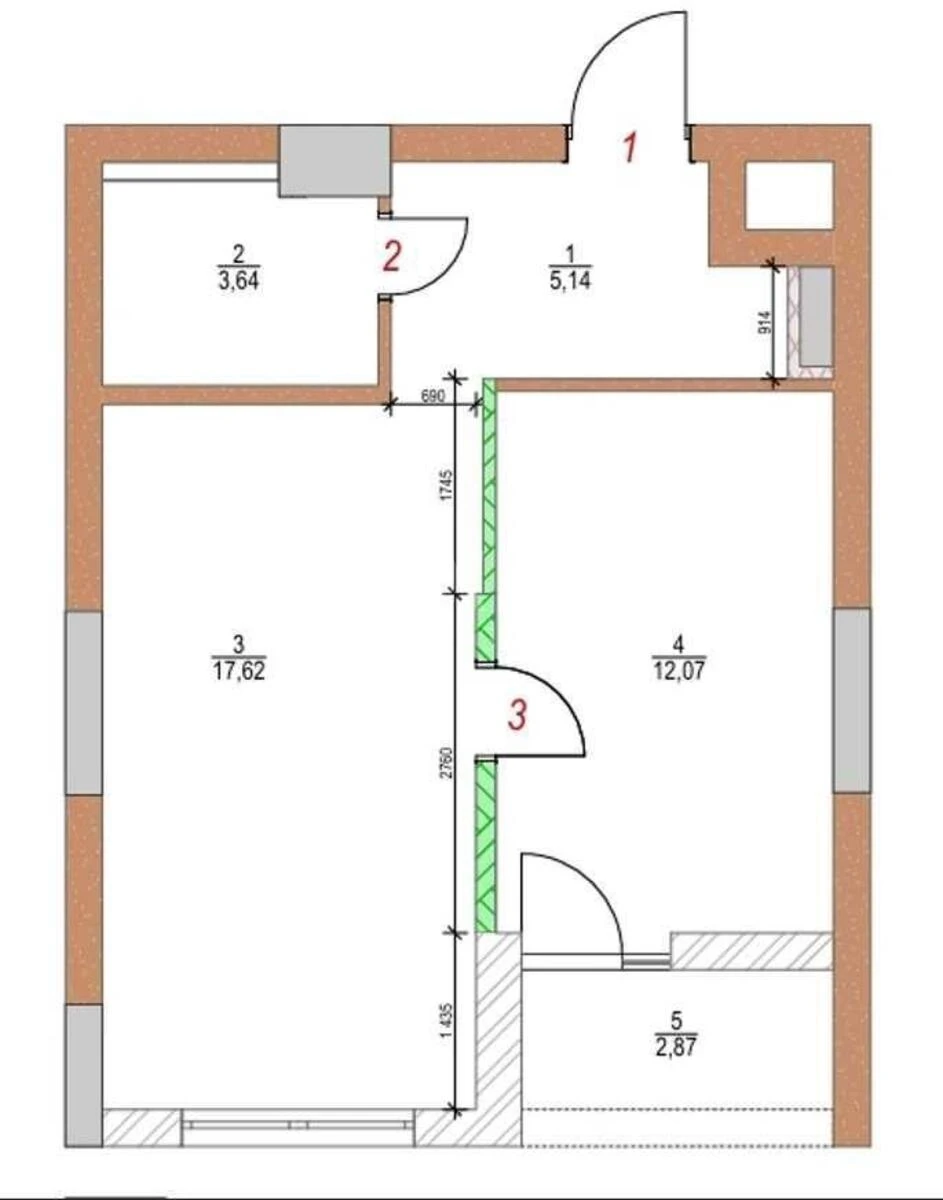 1k apartment pr-t Berestejskij 676248512