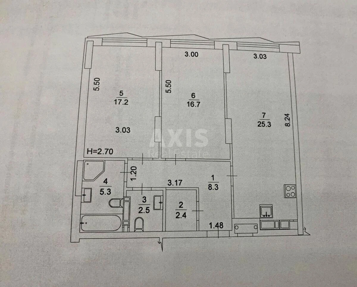 2k apartment vul. Zhmachenka Generala 22688495