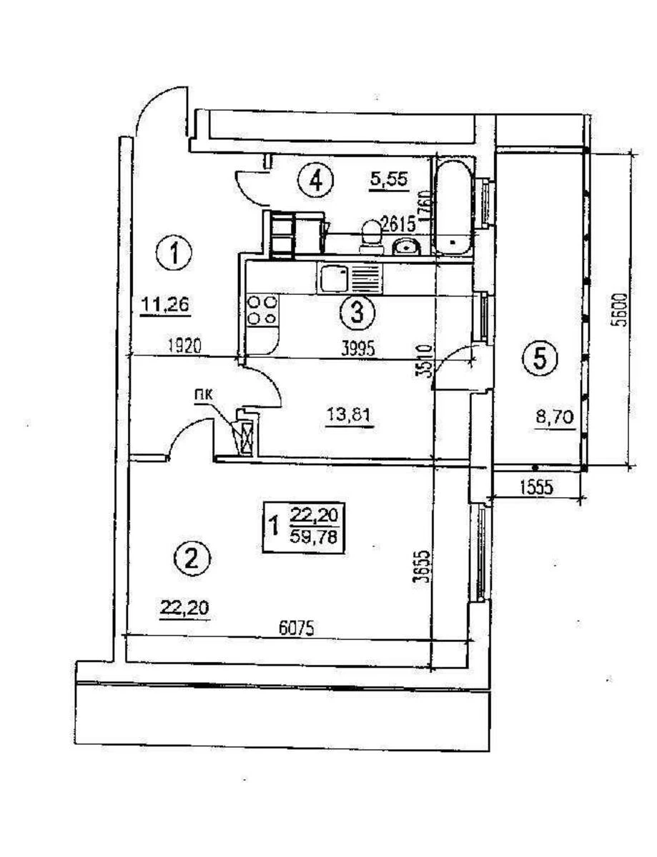 1к квартира ул. Елены Пчилки 2А656457