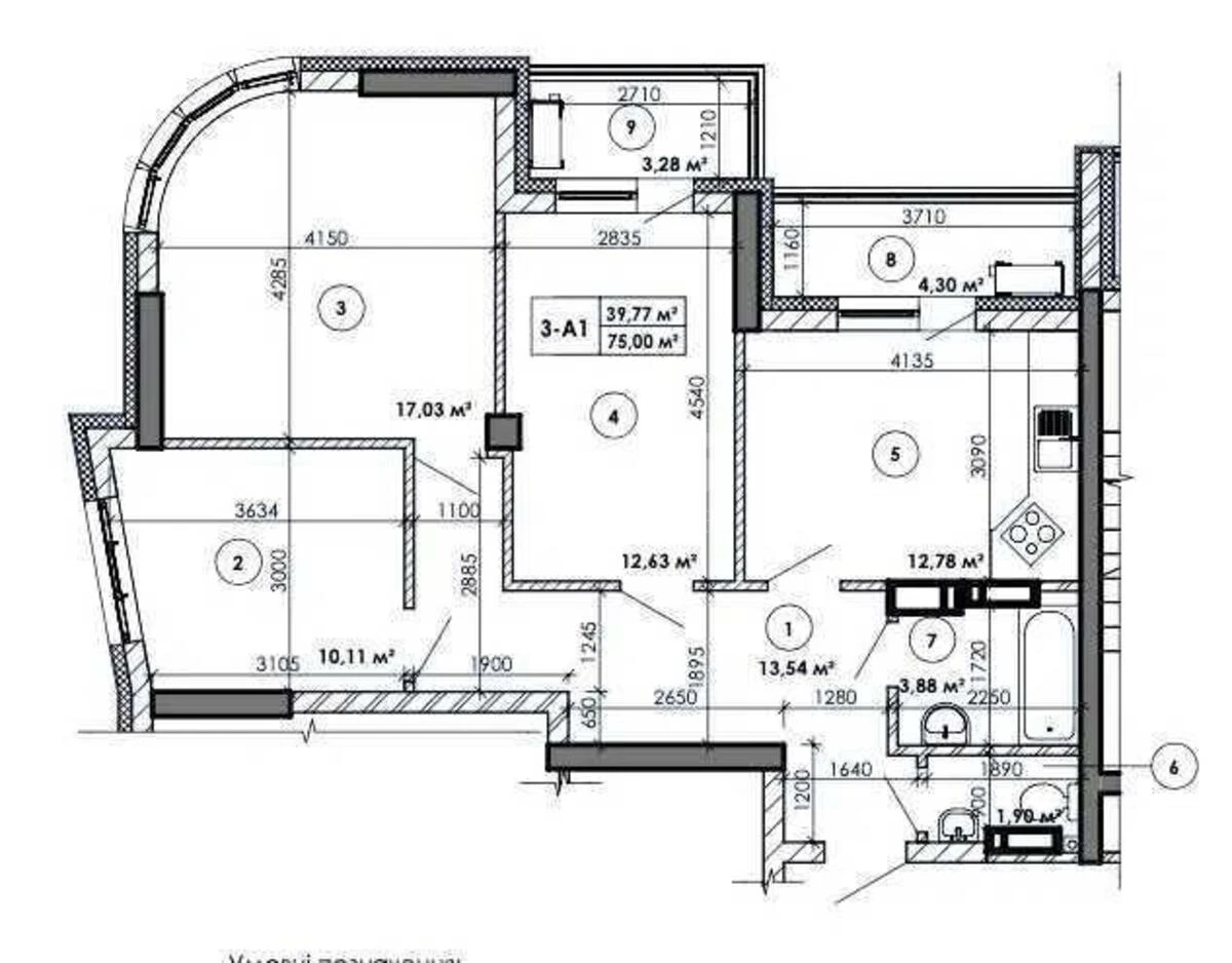3k apartment vul. Zhuljans'ka 10666976