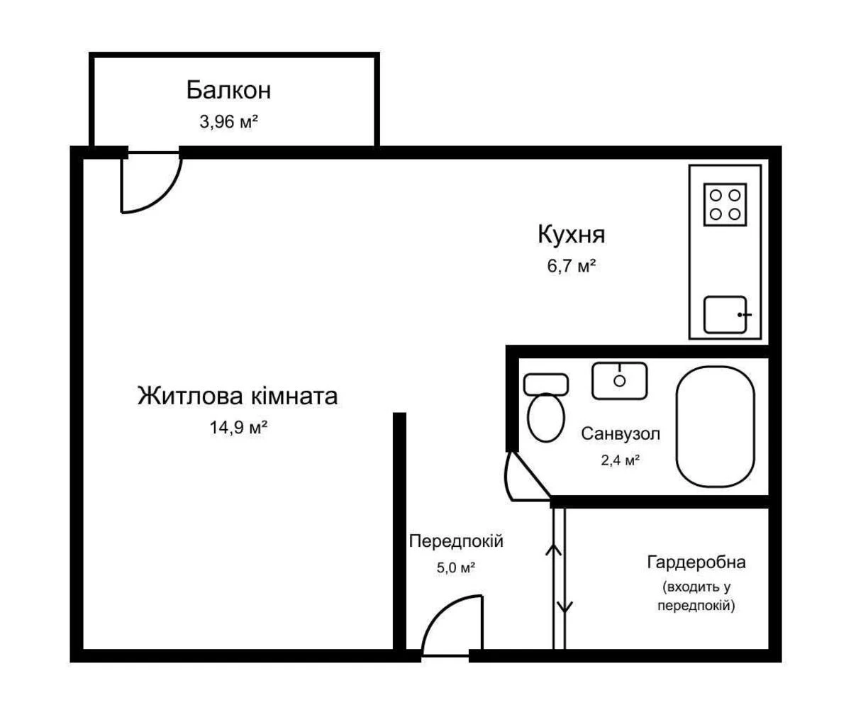 1k apartment vul. Solom'jans'ka 287020110