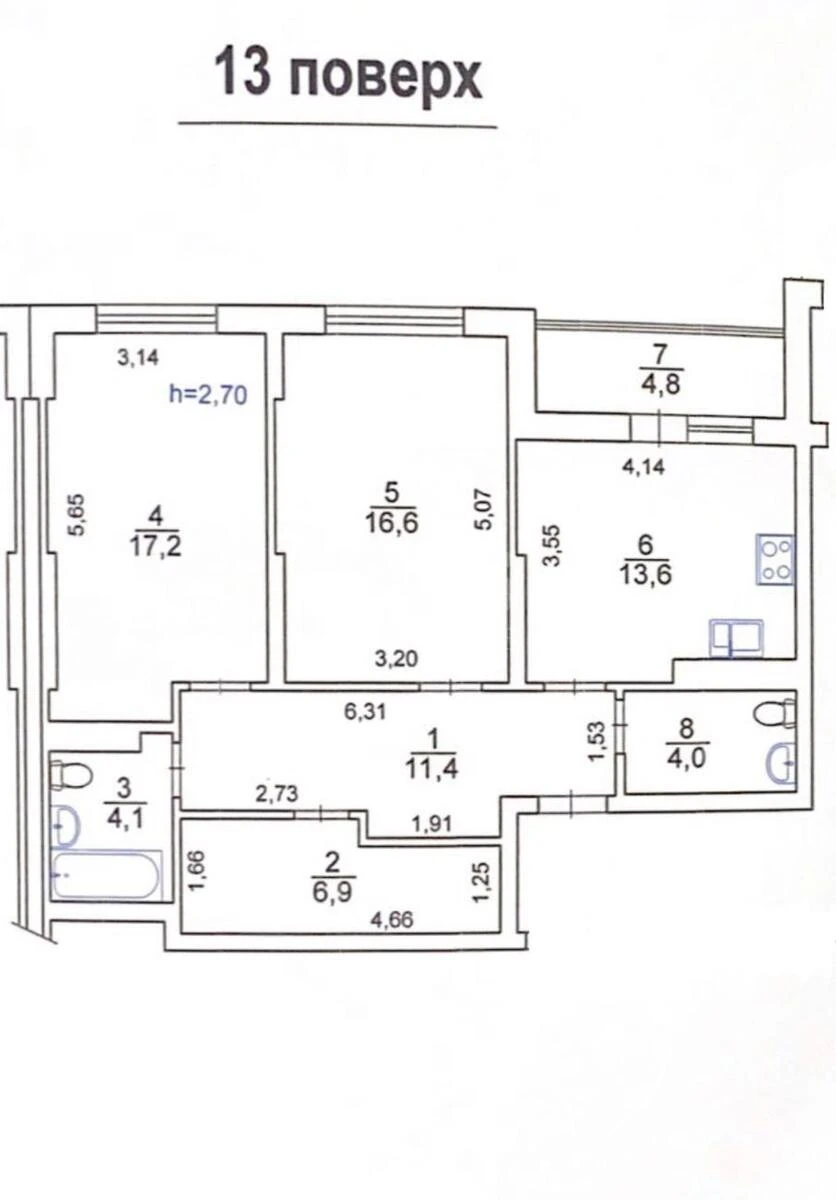 2k apartment vul. Zagorіvs'ka 17666869