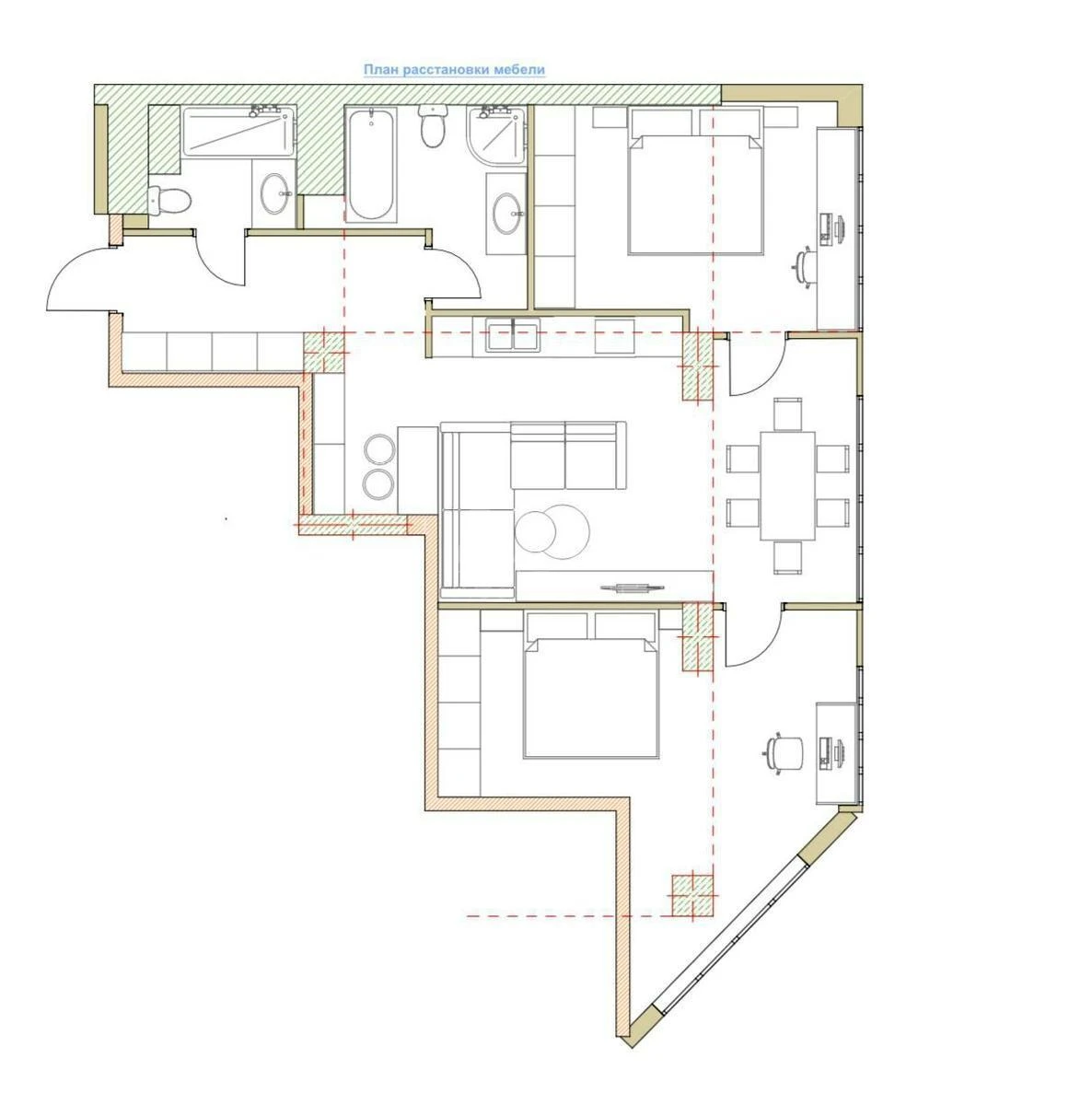 3k apartment vul. Andriya Verkhohlyada 14А679316
