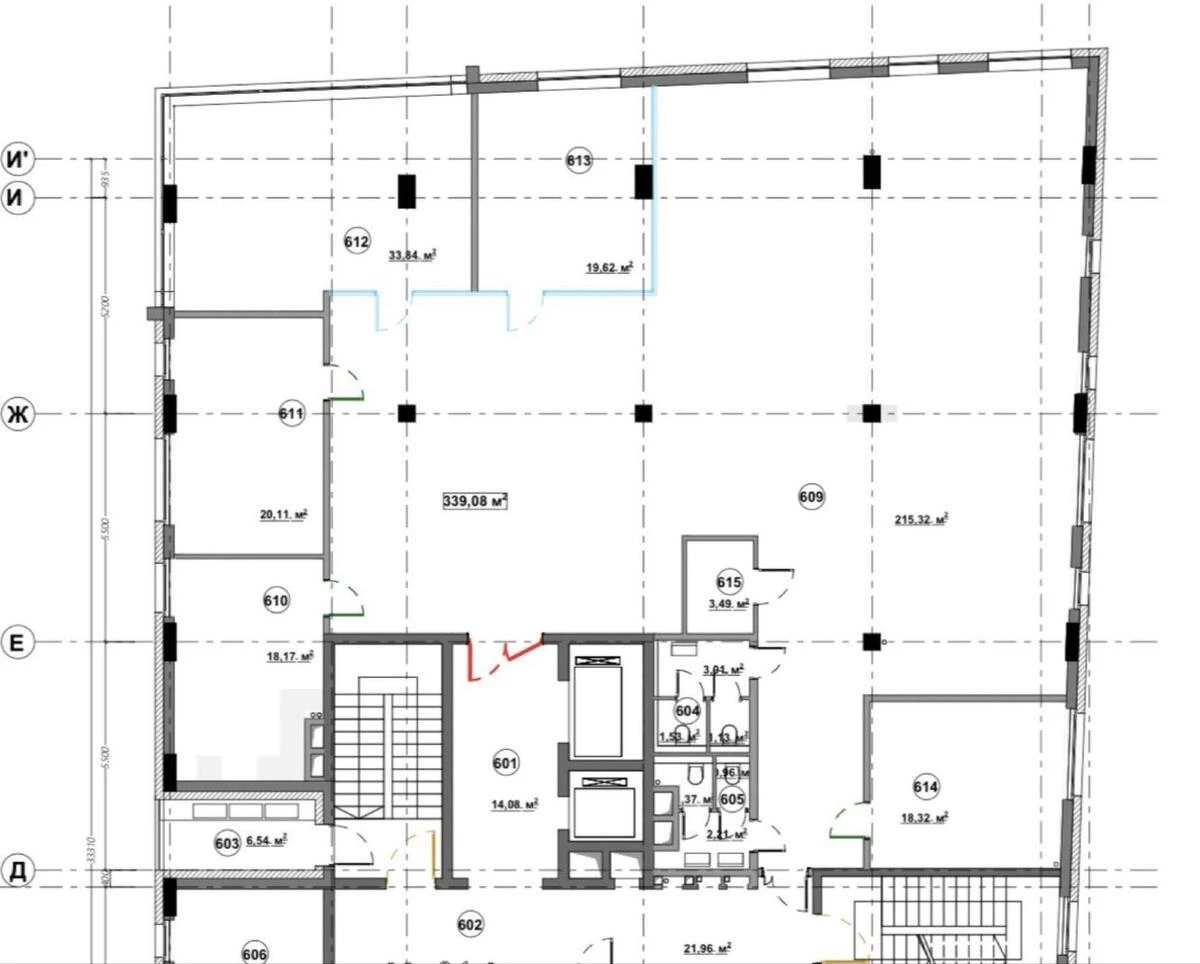 Office vul. Krasylivs'ka 9, 417m26634016