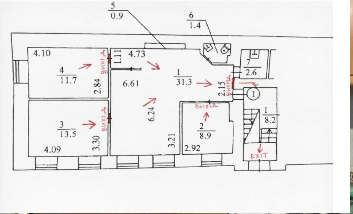 Office vul. Zhyljans'ka 7Б, 70m26947814