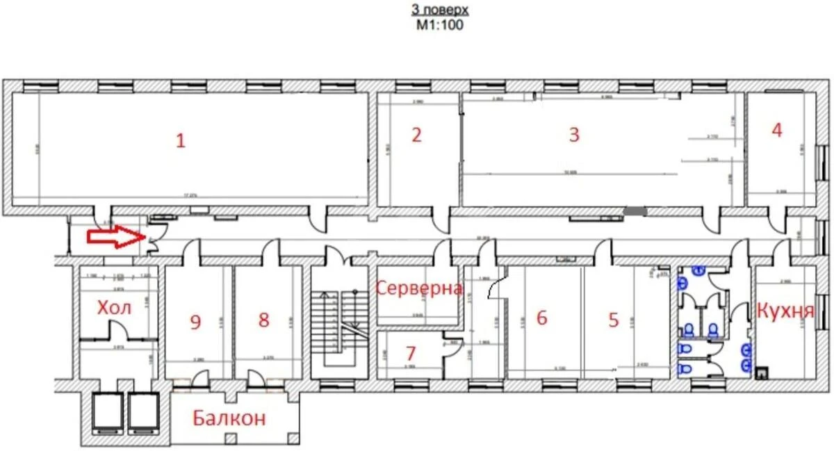 Office bul. Mykoly Mikhnovskoho 19А, 520m26686320