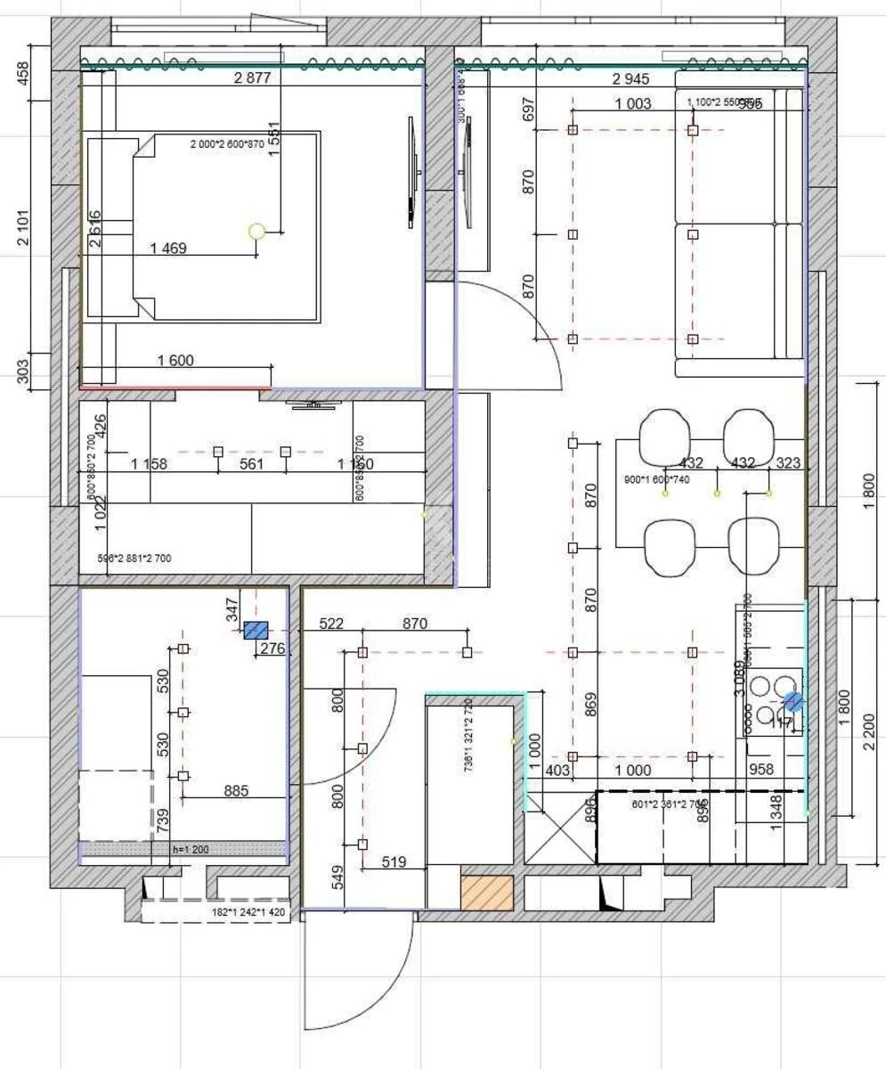 2k apartment bul. Ryl's'kogo Tadeja 16805510