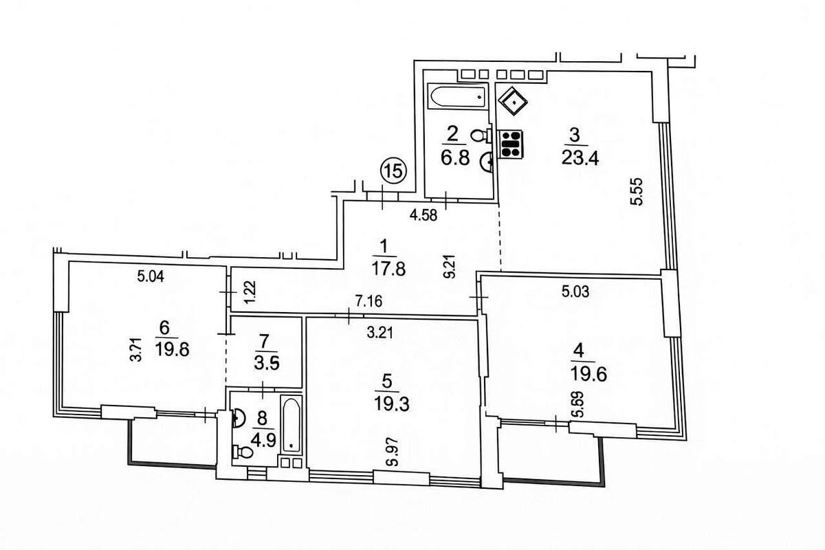 4k apartment vul. Kudri Ivana 3А6458810
