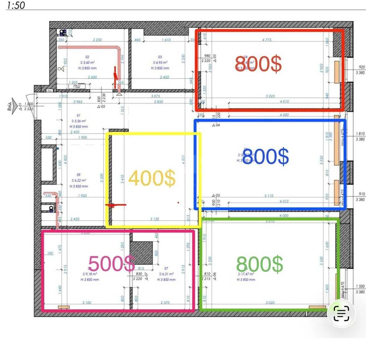 Office vul. Vasylya Tyutyunnyka 43, 103m2705330