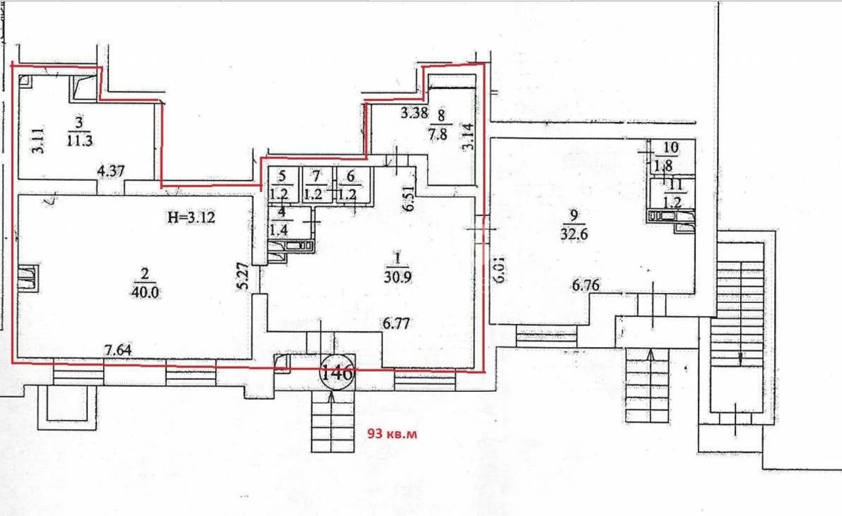 Trade object vul. Almatynska 39, 93m2612857
