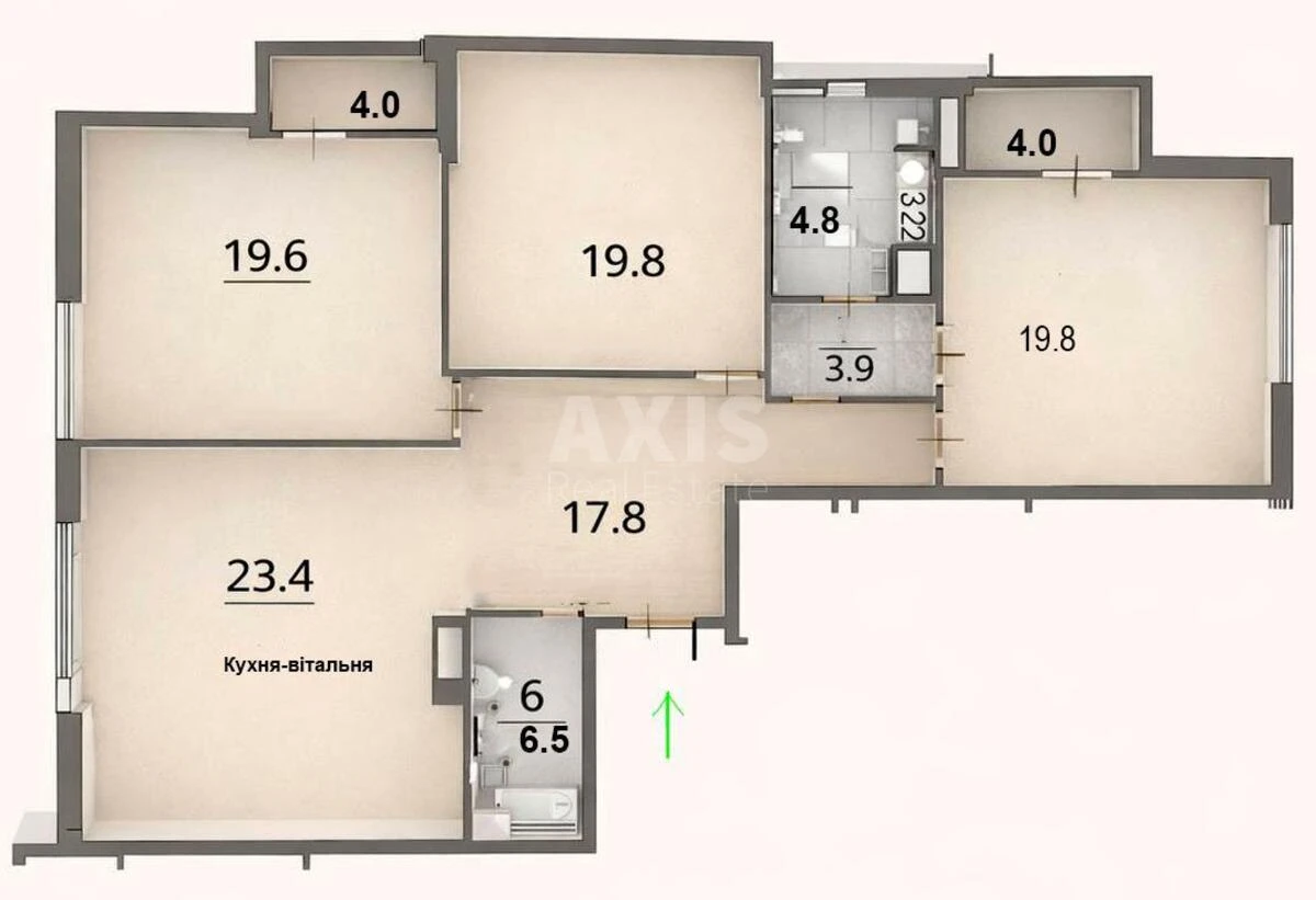 4k apartment vul. Kudri Ivana 3А6458811