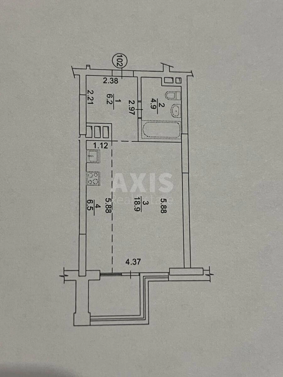 1к квартира ул. Предславинская 537094310