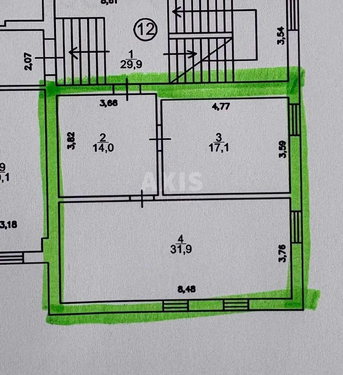 Office vul. Novozabars'ka 2/6, 63m2710604