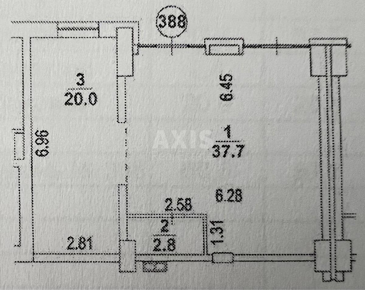 Office vul. Myhajla Maksymovycha 24, 56m2635706