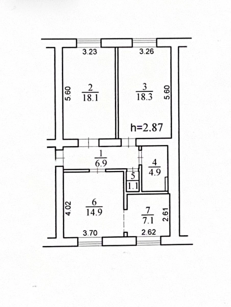 3к квартира ул. Симферопольская 97015616