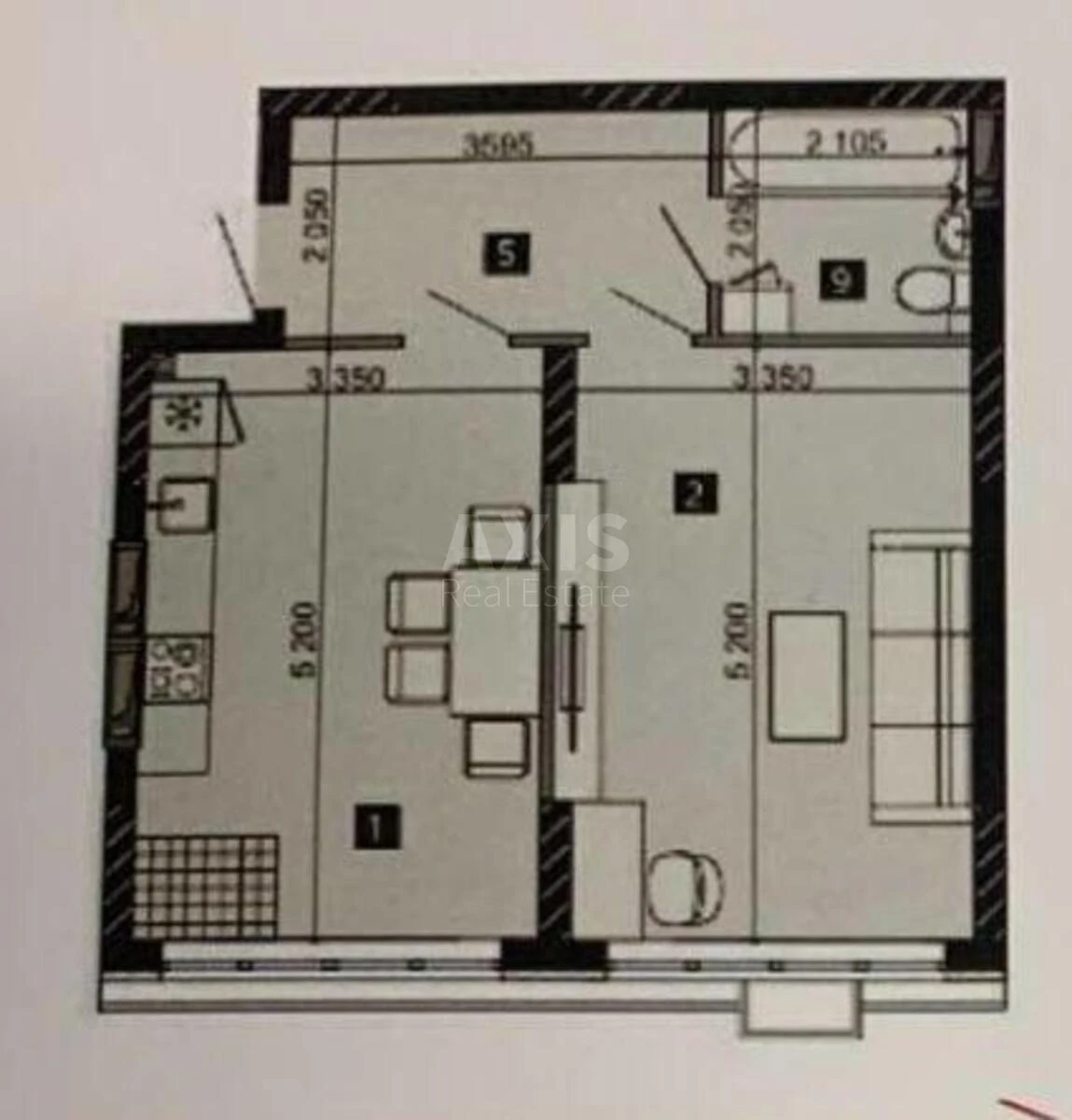 1k apartment vul. Myhajla Maksymovycha 32651441