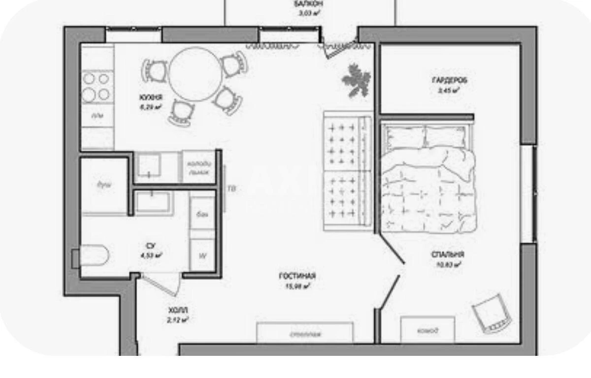 1k apartment vul. Antonova Aviakonstruktora 10649026