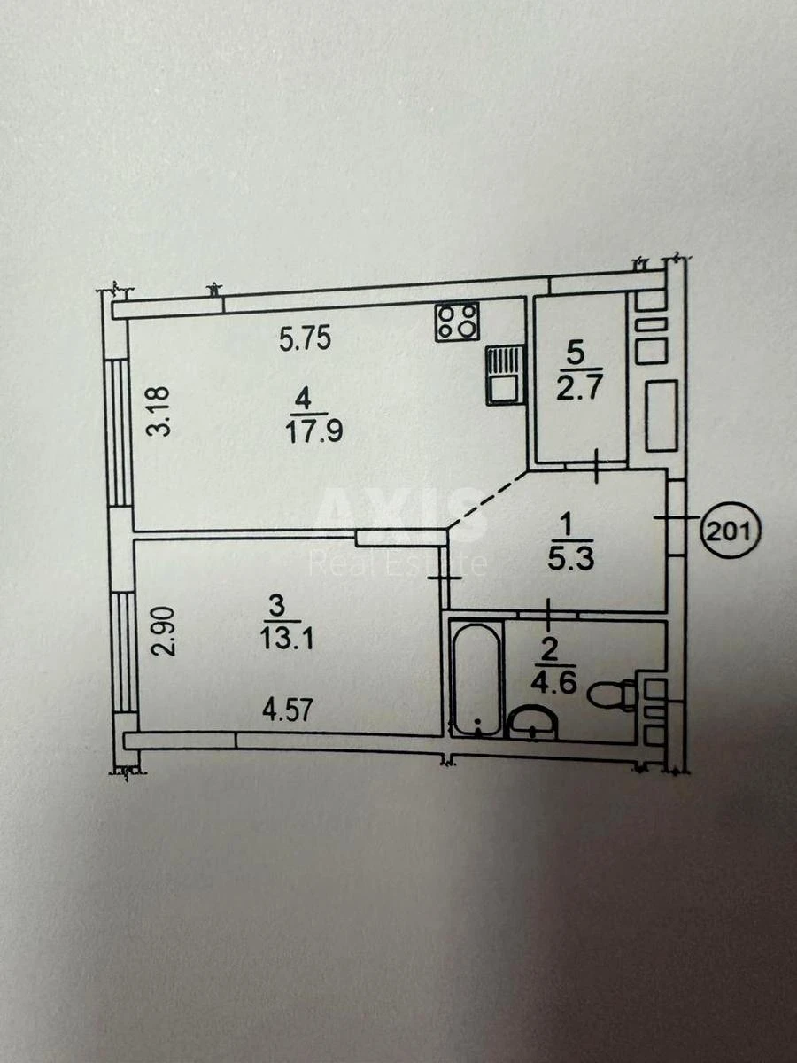 1k apartment vul. Oleksandra Olesja 177129811