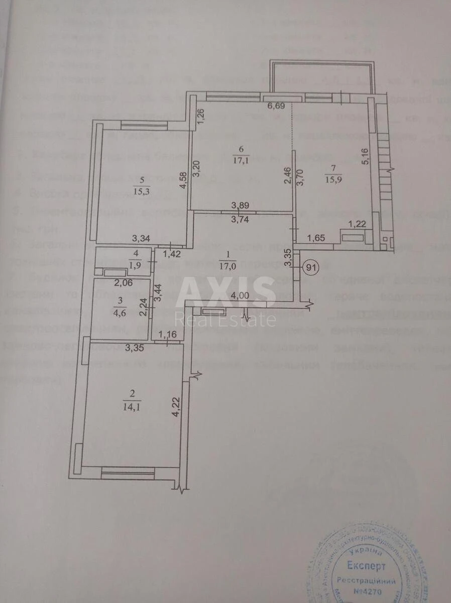 3k apartment vul. Voskresens'ka 186404112