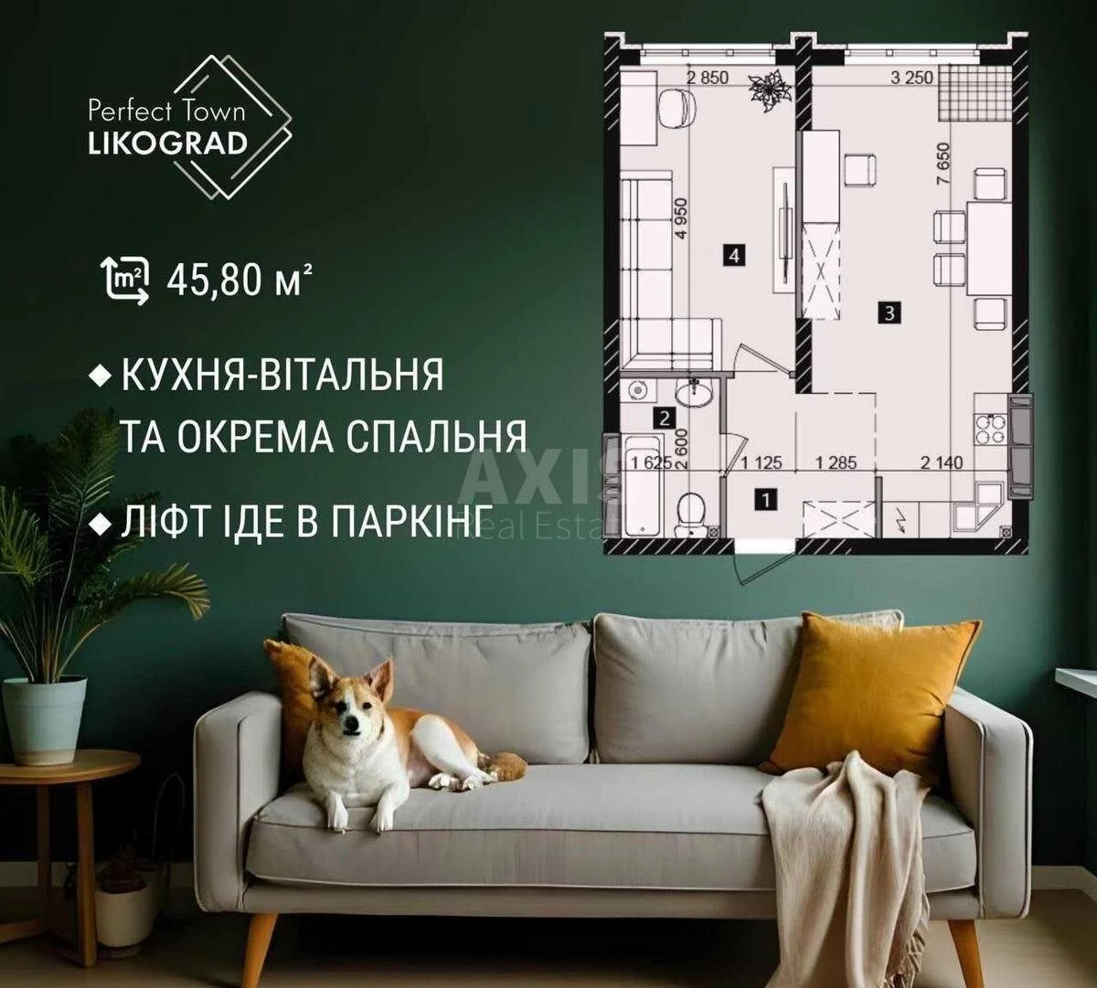 1k apartment vul. Myhajla Maksymovycha 32651434