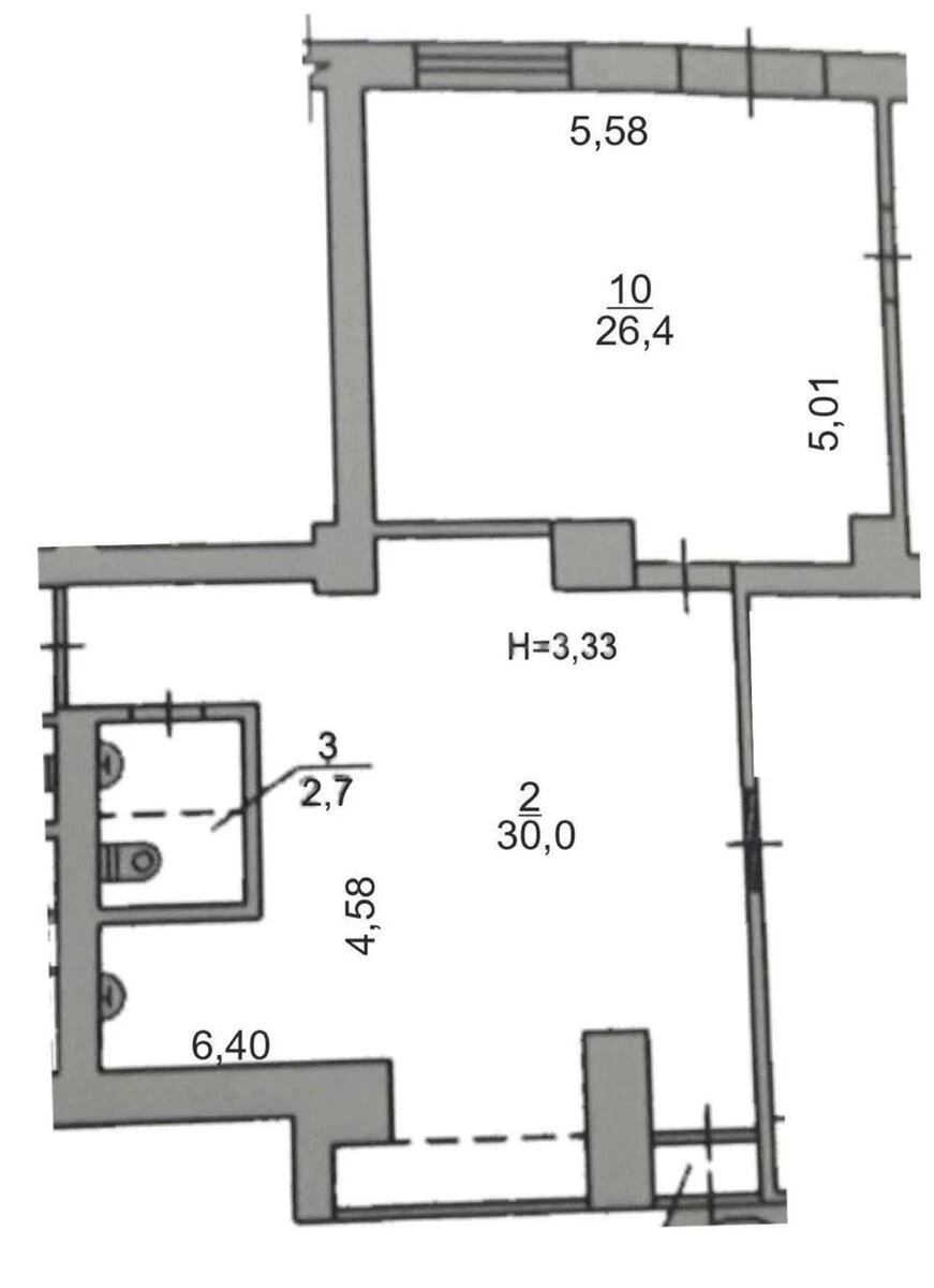 Trade object vul. Dmytra Bagalija 2, 60m2685991