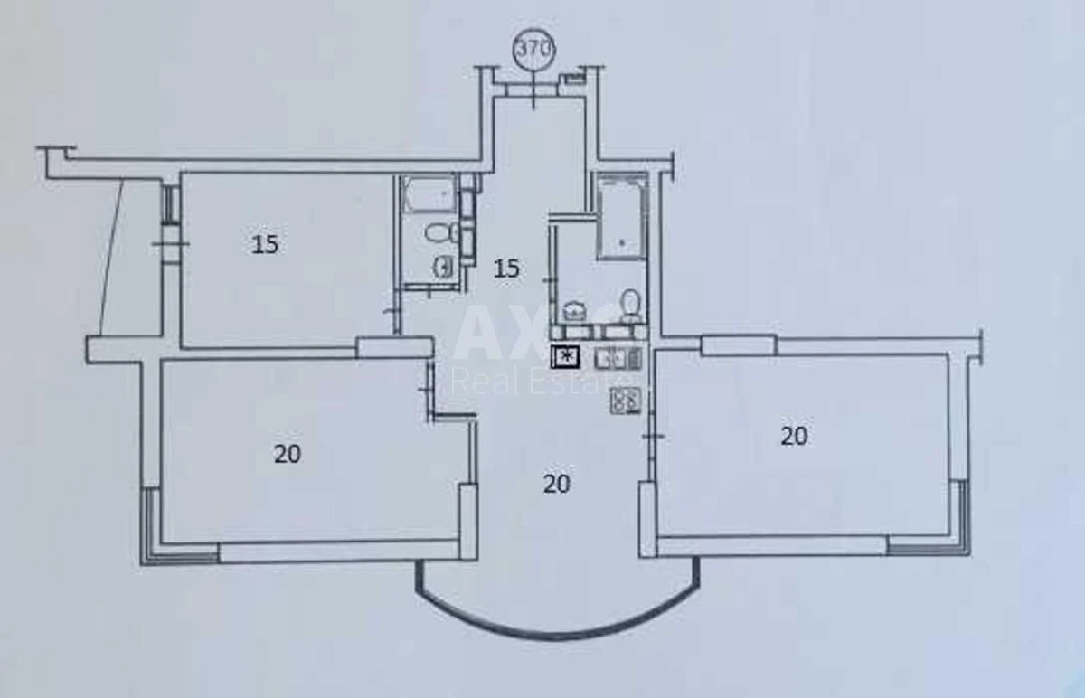 4k apartment vul. Myhajla Maksymovycha 3Д6612818