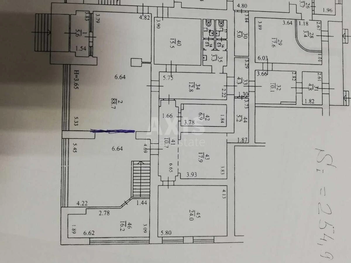 Trade object nab. Dniprovs'ka 13, 365m2613071