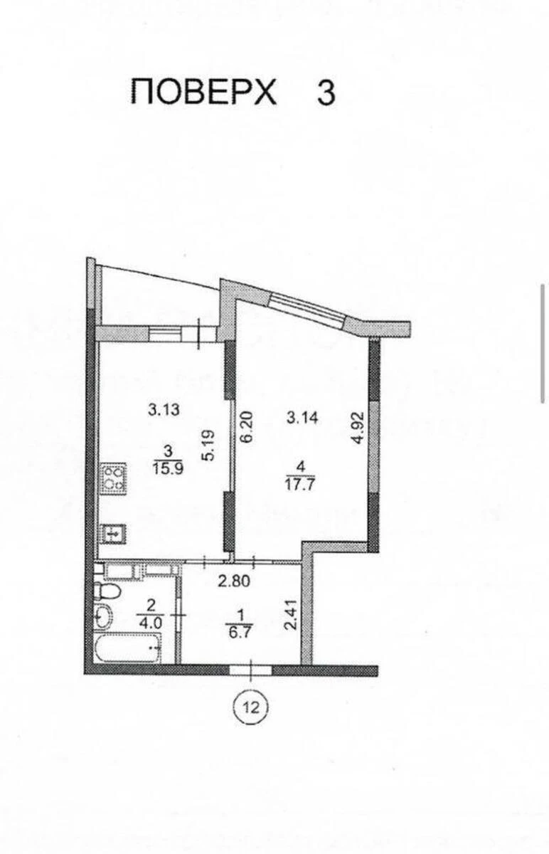 1k apartment vul. Kybal'chycha Mykoly 1В715759