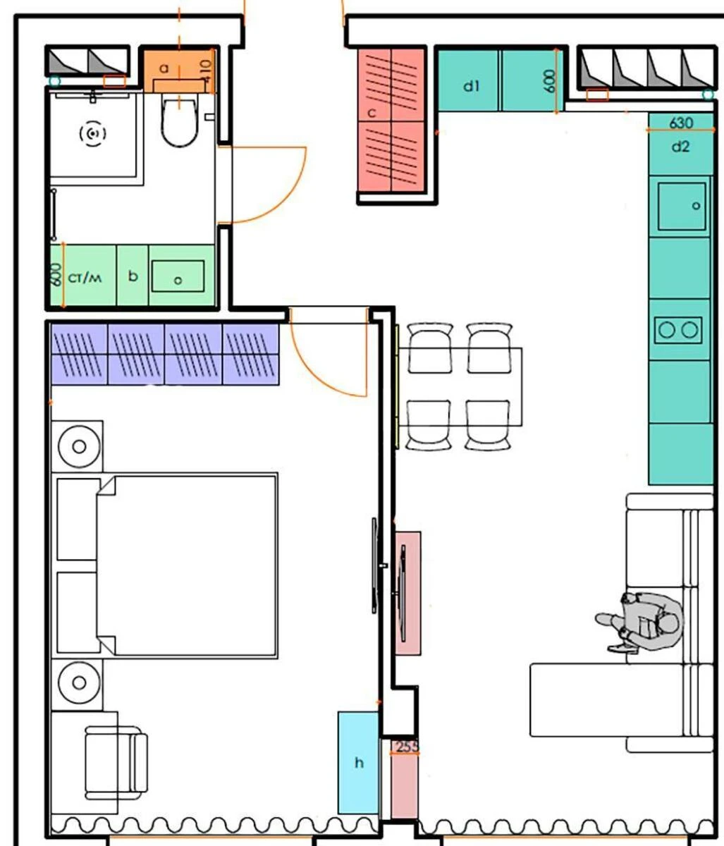2k apartment vul. Sverstjuka Jevgena 6Д6727510