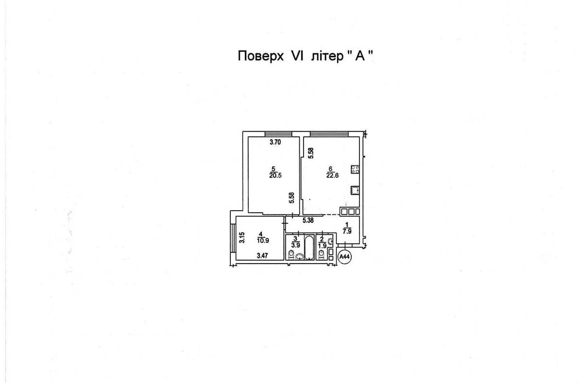2k apartment vul. Sverstjuka Jevgena 6Г6609512