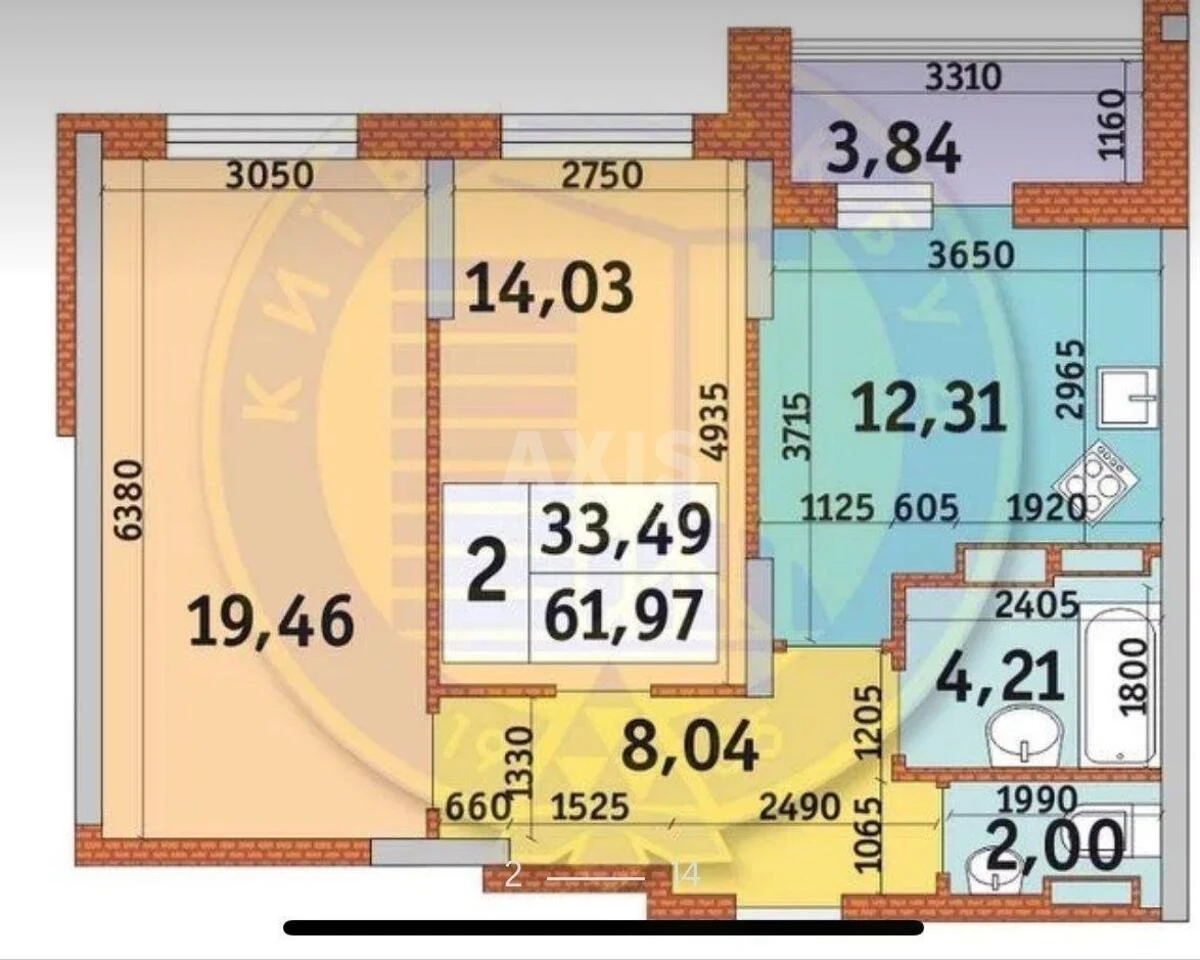 2k apartment vul. Kadets'kyj gaj 106359216