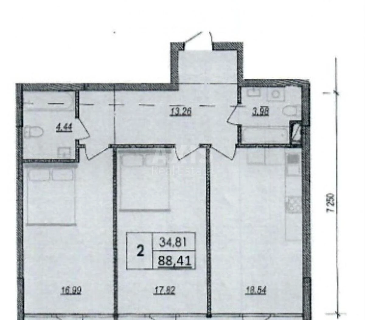 2k apartment pr-t Bazhana Mykoly 17718097