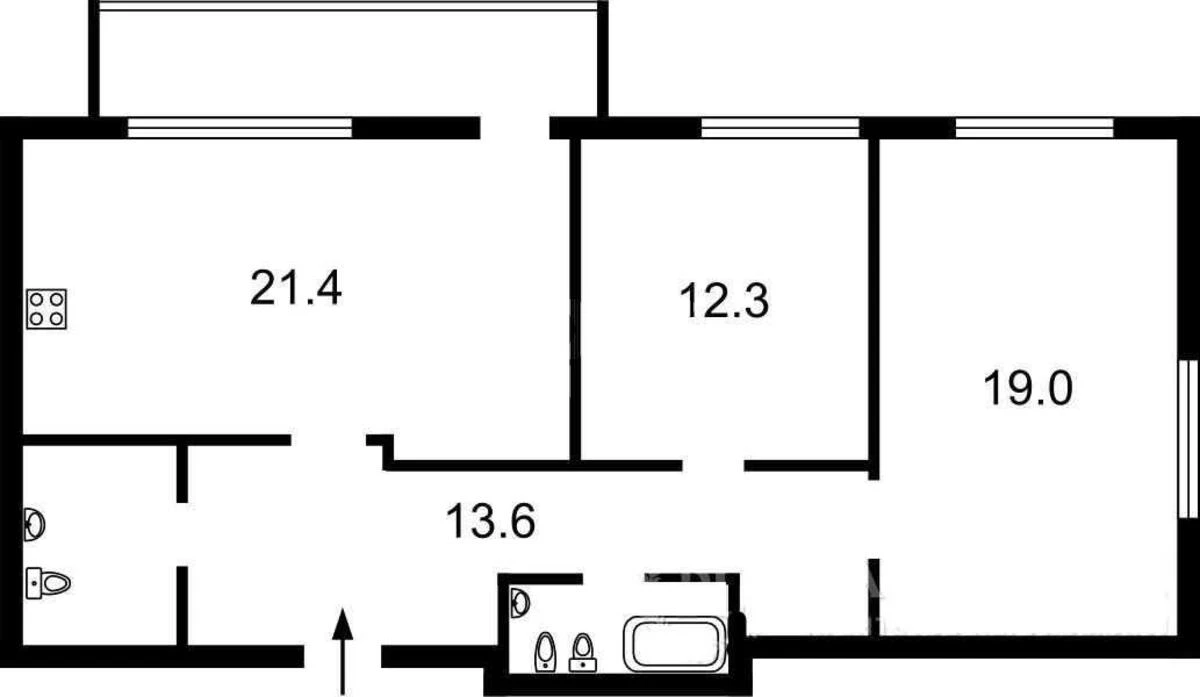 2k apartment bul. Lesi Ukrai'nky 75379512