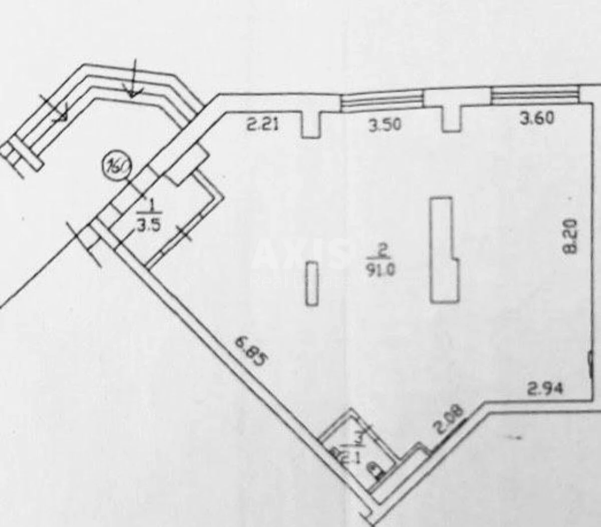 Объект торговли ул. Окипной Раисы 8, 97м2544013