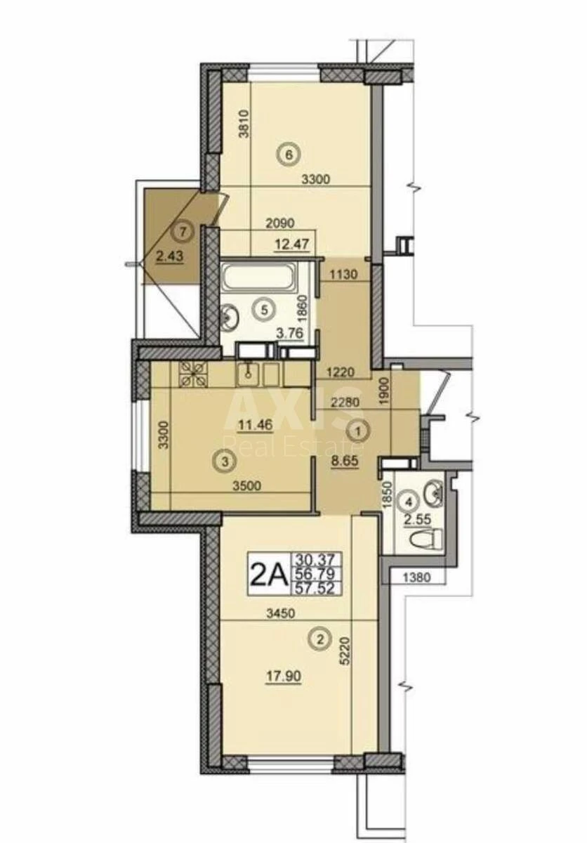 2k apartment pr-t Golosii'vs'kyj 74680333