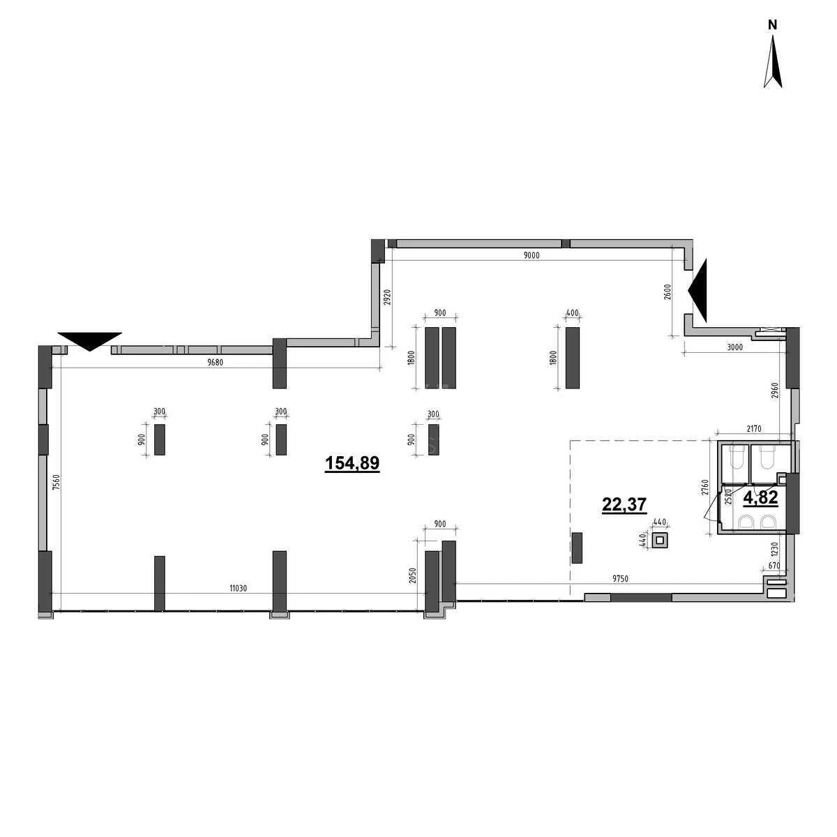 Office vul. Jevgena Konoval'cja 30, 182m2703601