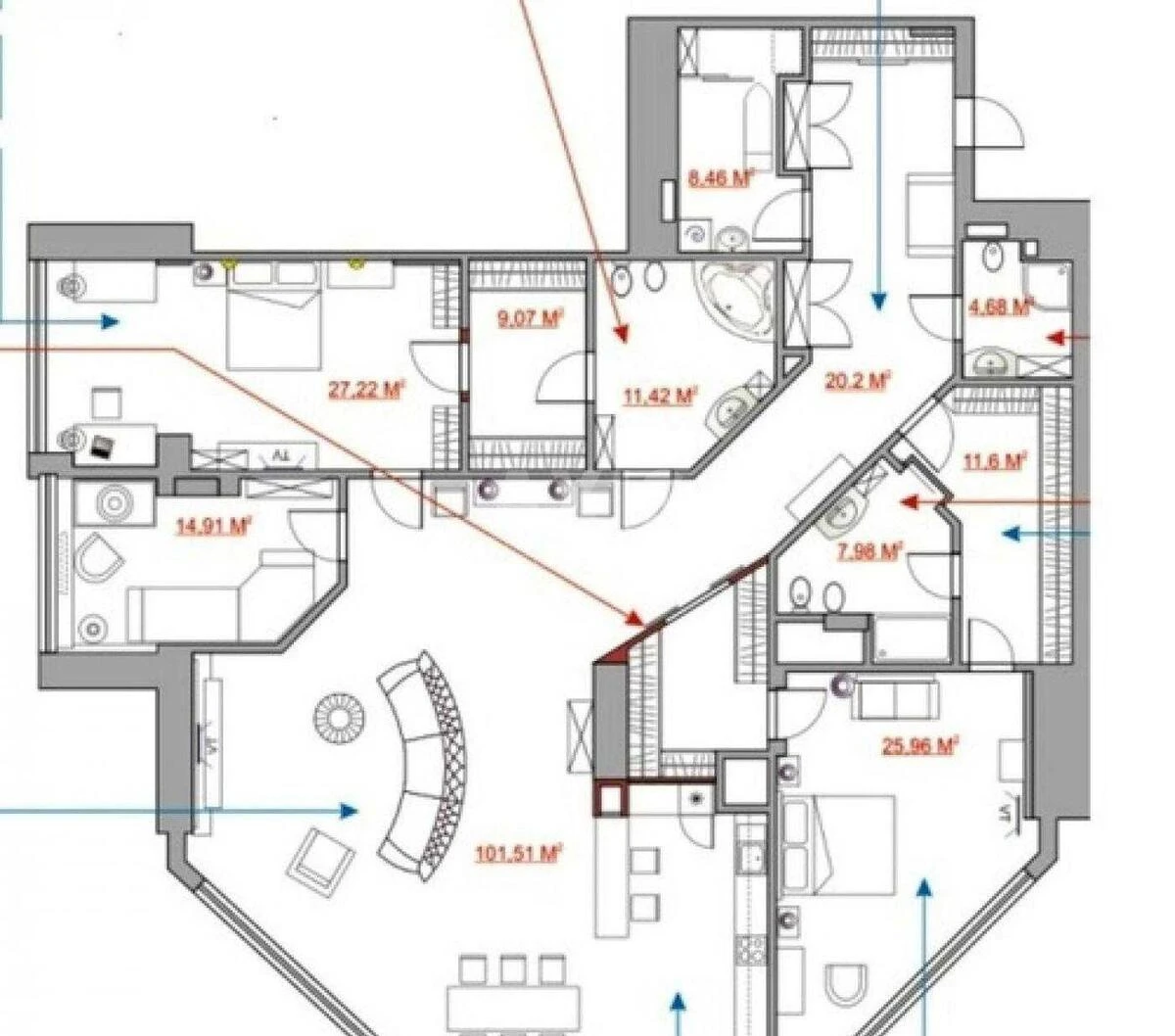 Office vul. Velyka Vasyl'kivs'ka 72, 243m26636511