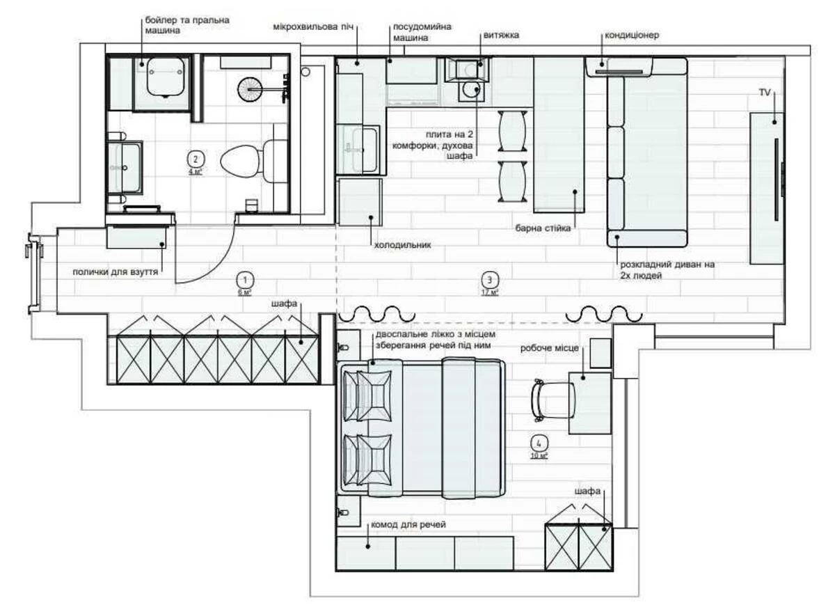 1k apartment vul. Vsevoloda Zmijenka 216610918