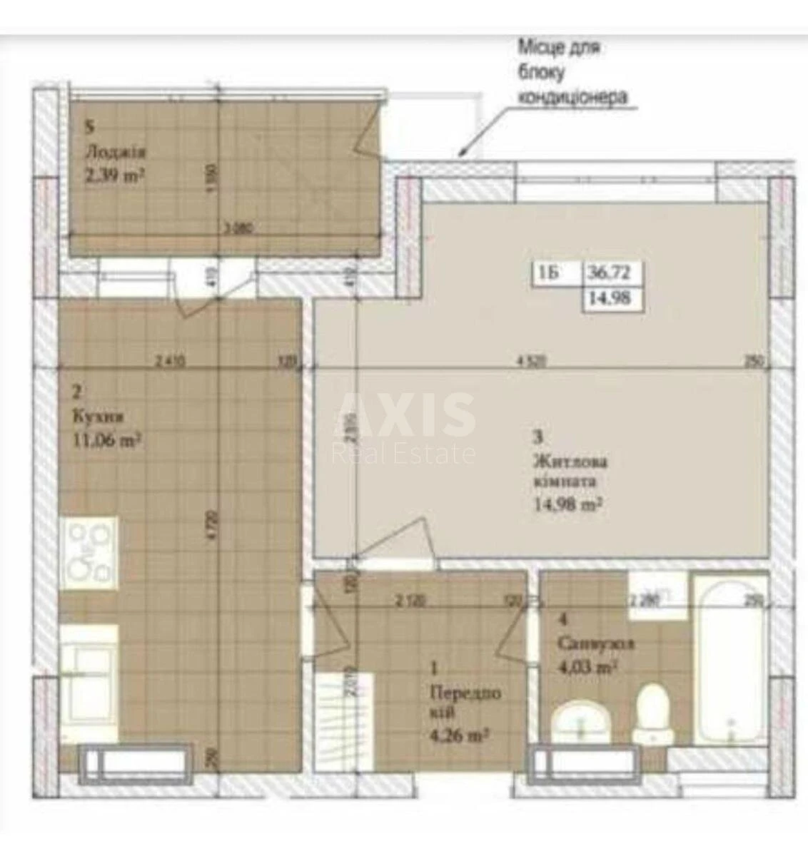1k apartment vul. Sosjury Volodymyra 6656993