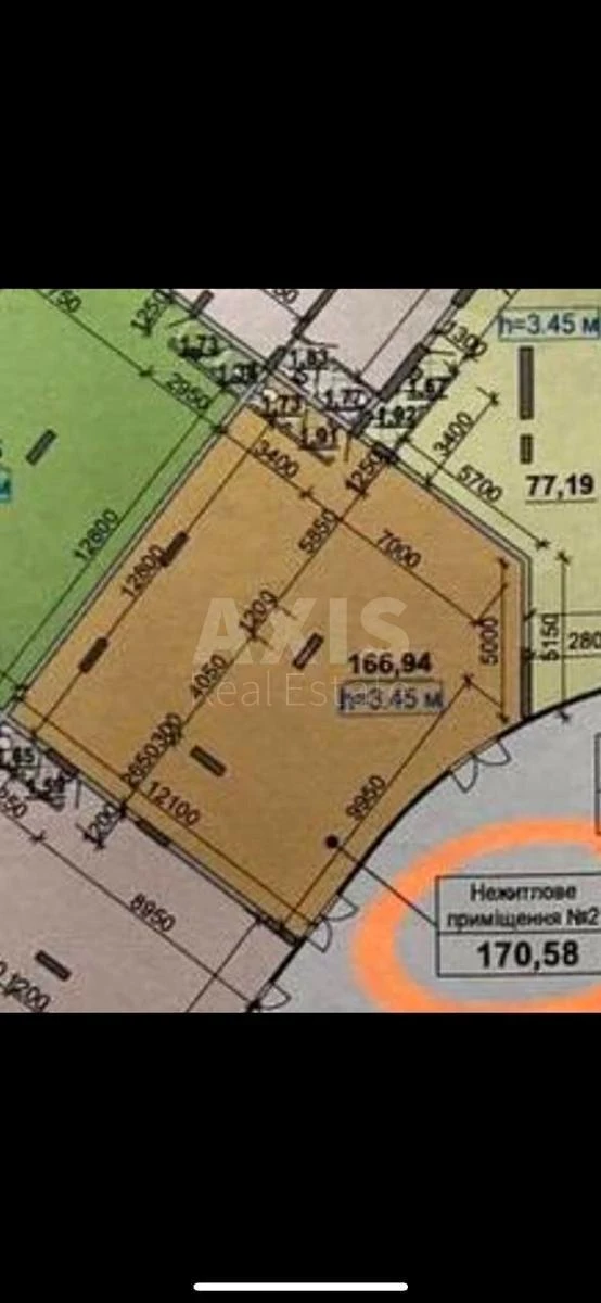 Office nab. Dniprovs'ka 15К, 171m2677742