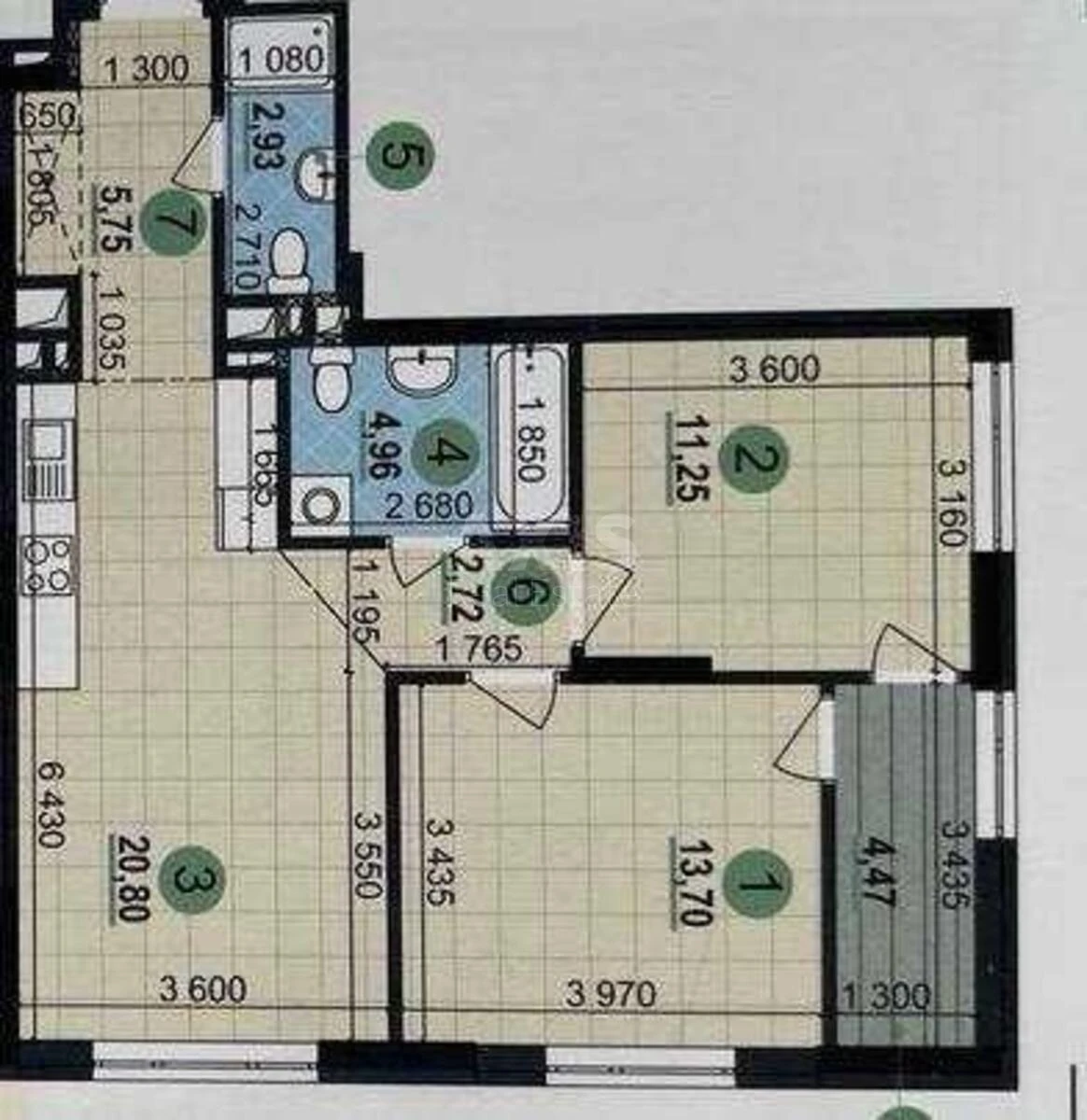 2k apartment vul. Vsevoloda Zmijenka 34/21695204
