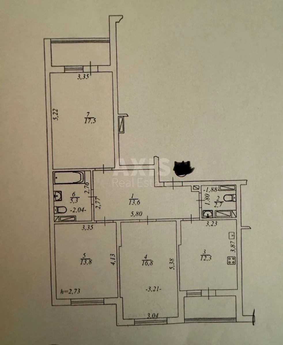 3k apartment vul. Revuc'kogo 40В6450313