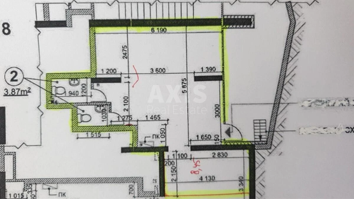 Office vul. Lypkivs'kogo Vasylja Mytropolyta 37Б, 43m2698855