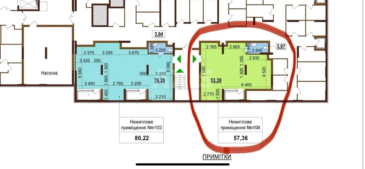 Trade object vul. Vsevoloda Zmijenka 34/21, 57m2667622